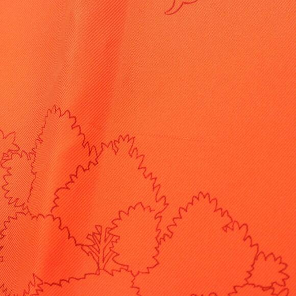 HERMES Red Silk Scarf - Picture 4 of 6